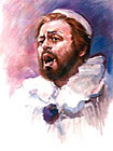 Opera star Pavarotti in role of Pagliacci