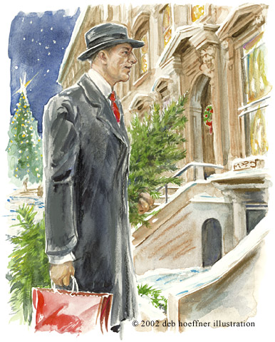 illustration of Brooklyn Christmas - NY Daliy News cover story