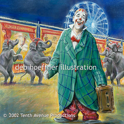 Wild Billy's Circus, Bruce Springsteen, circus, clown painting, circus art