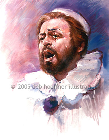 Pavarotti in role of Pagliacci